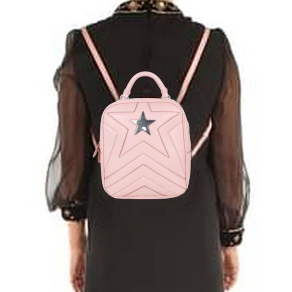NWT Stella McCartney Pink Star Backpack | Vegan Small Bag- Street, Daily, Travel main image 5